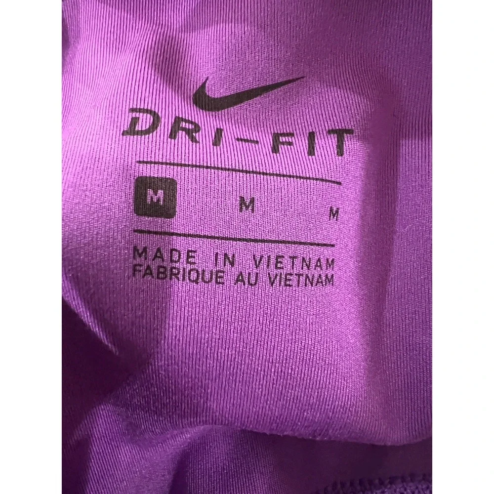 Nike One Luxe Leggings Womens Medium Purple Wild Berry BQ9994-528 Dri-FIT 7/8